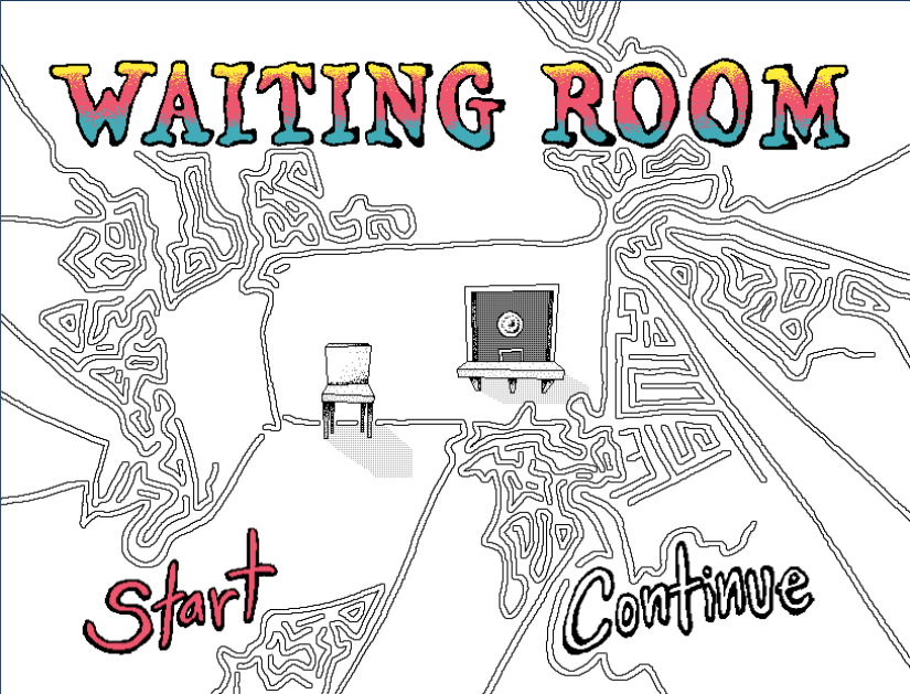 - A promotional image for Waiting Room