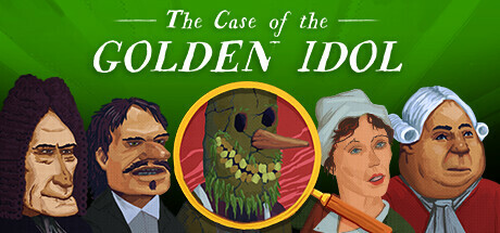 A promotional image for The Case of the Golden Idol