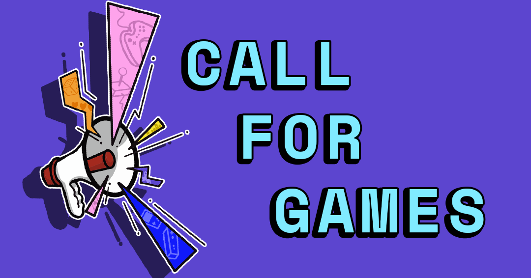 Games Y'all presents our open call for indie games. Caption reads rolling deadline apply today and features a pixelated armadillo inspired from the game armadillo run.