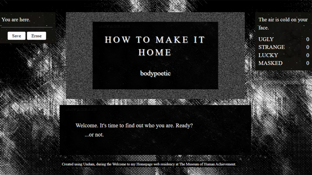 Welcome to my Homepage: How To Make It Home