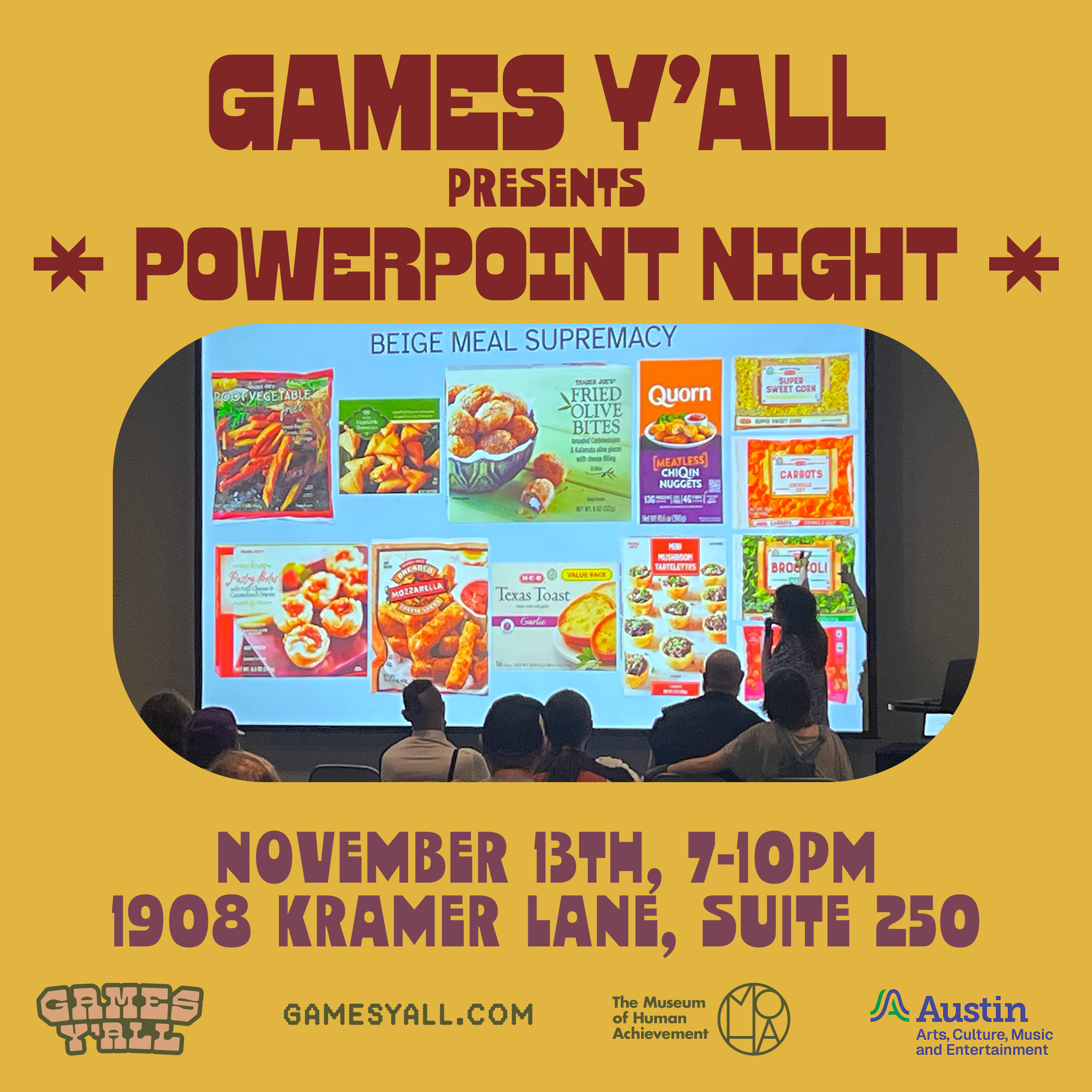 Powerpoint Night - November 2026 Meetup - Games Y'all