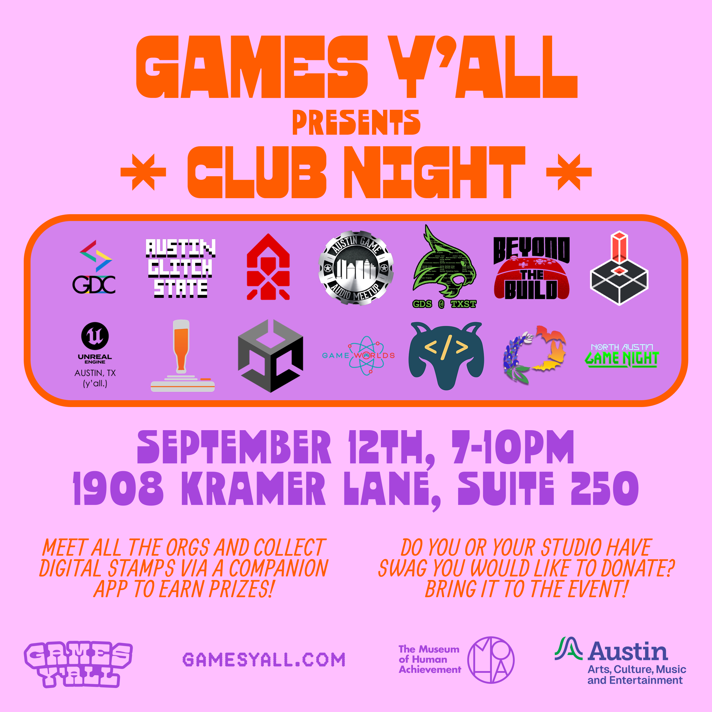 Club Night - September 2026 Meetup - Games Y'all