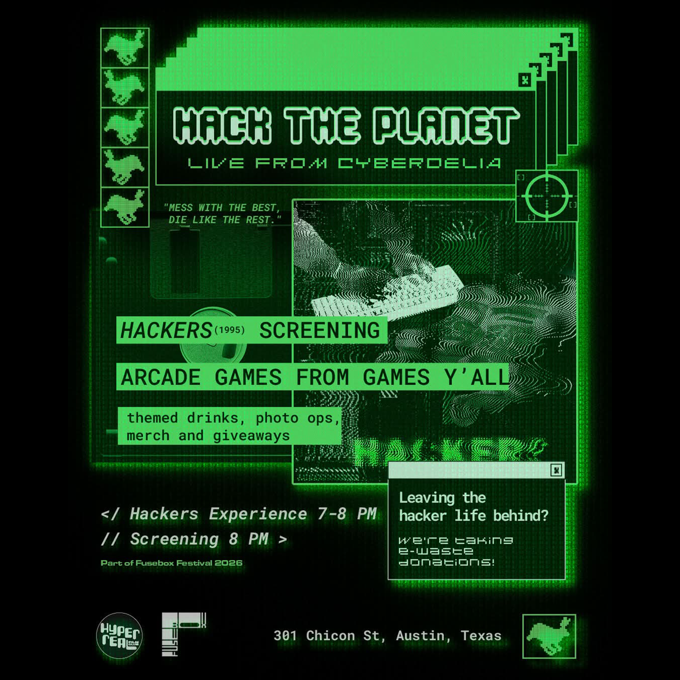 Hack the Planet Live from Cyberdelia