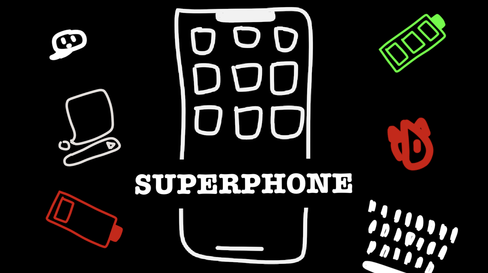 - A promotional image for Super Phone