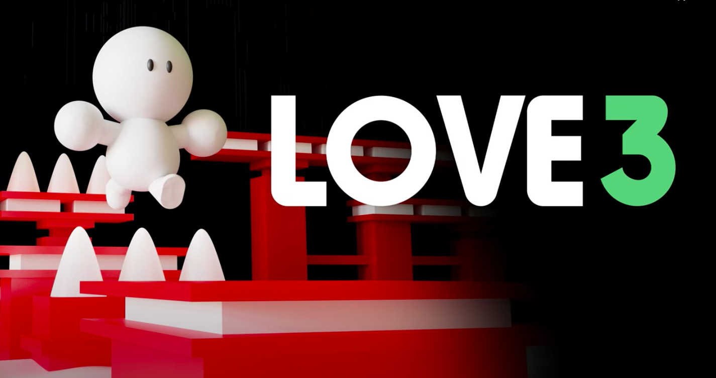 A promotional image of the game LOVE 3