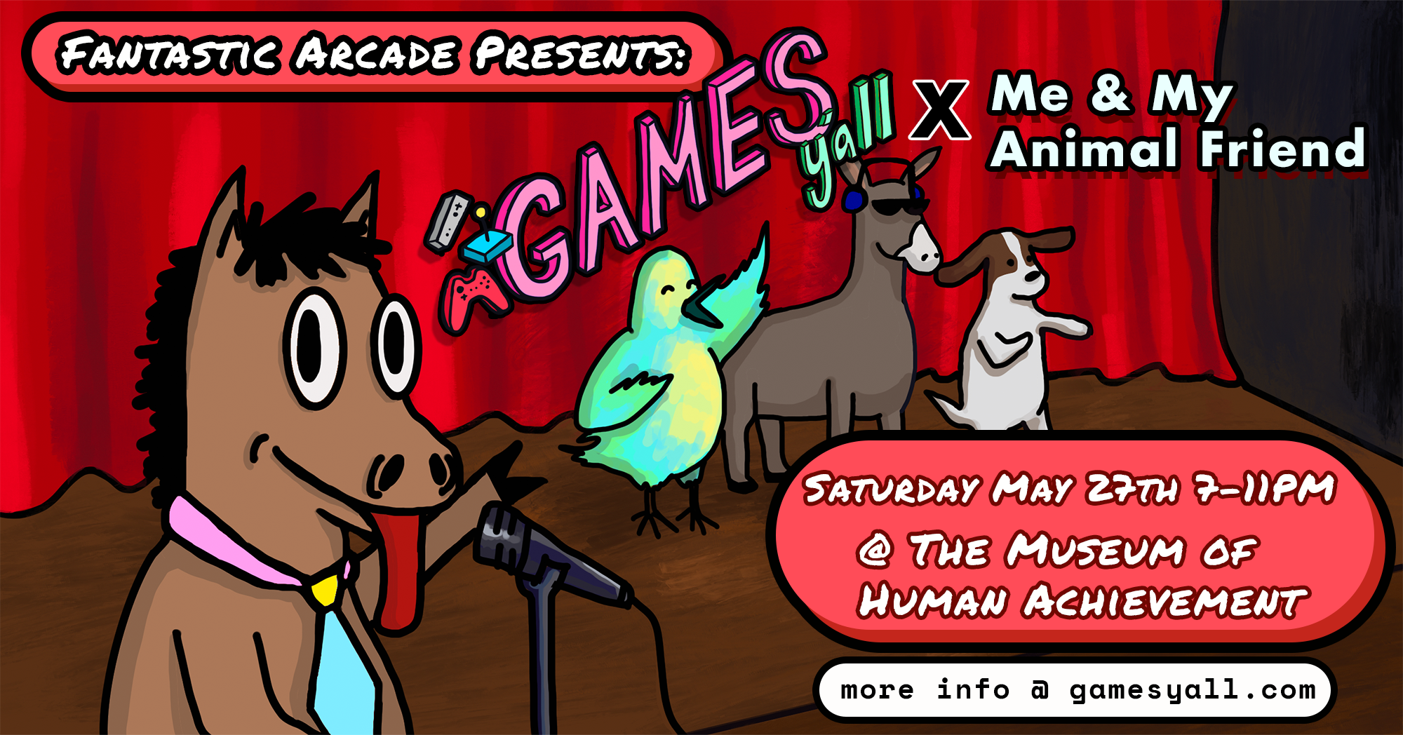 Fantastic Arcade presents, Games Y'all May Meetup